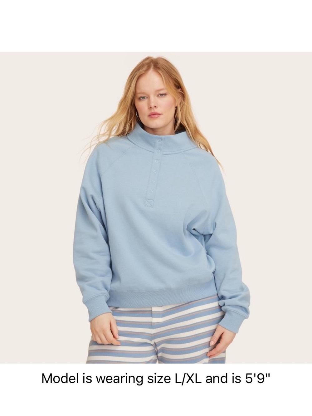 Parke target mockneck nwt Light Blue Women's Funnel Neck Pullover Sweater L-XL